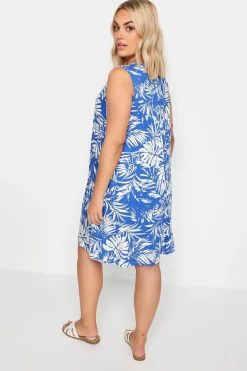 Leaf Print Mini Dress