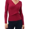 Lelyah Wrap Knit Top-