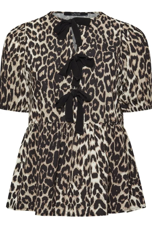 Leopard Print Bow Top