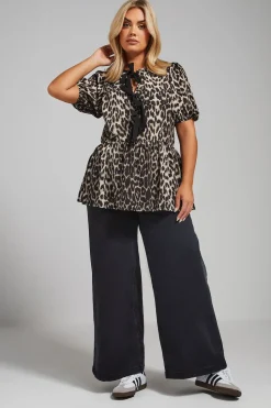 Leopard Print Bow Top