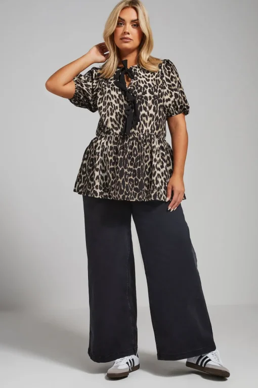 Leopard Print Bow Top
