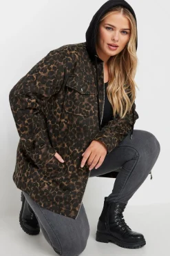Leopard Print Hooded Shacket