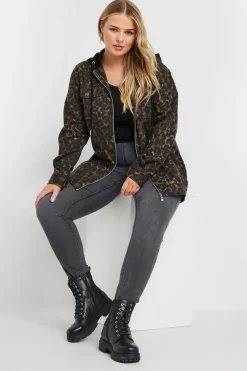 Leopard Print Hooded Shacket