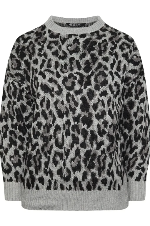 Leopard Print Knitted Jumper