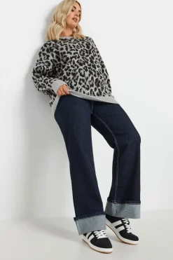 Leopard Print Knitted Jumper