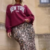 Leopard Print Maxi Skirt
