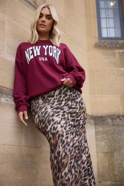 Leopard Print Maxi Skirt