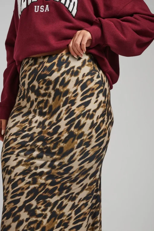 Leopard Print Maxi Skirt