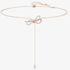 Lifelong Bow Two Colour Y Necklace 5447082