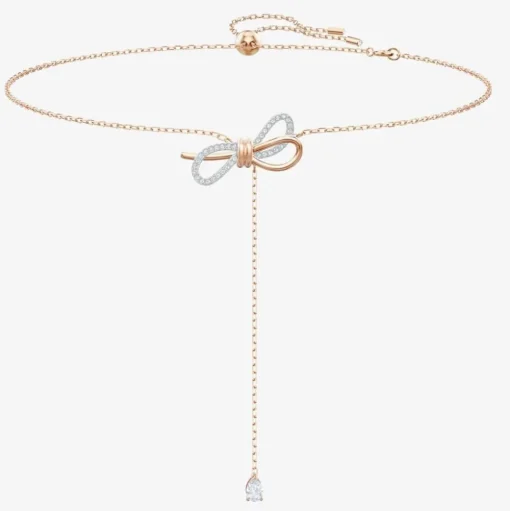 Lifelong Bow Two Colour Y Necklace 5447082