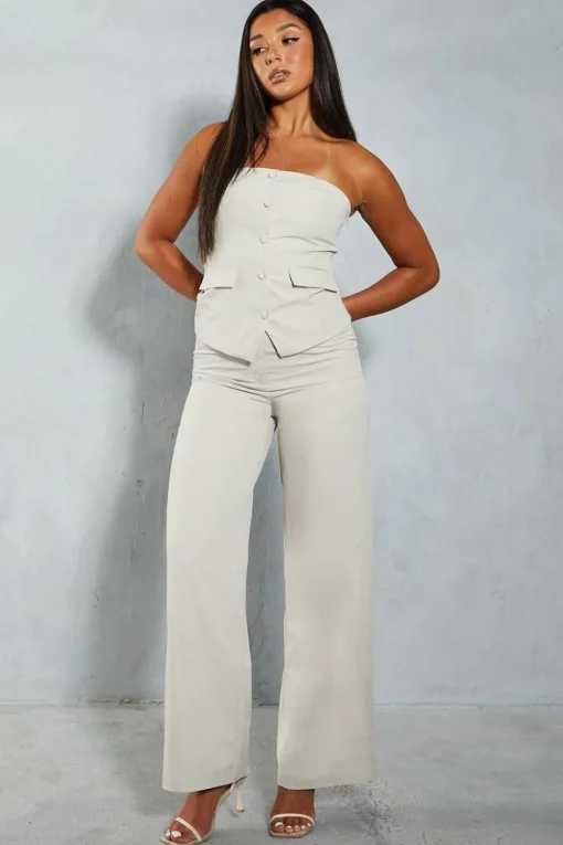 Lightweight Woven Tailored Straight Leg Trouser