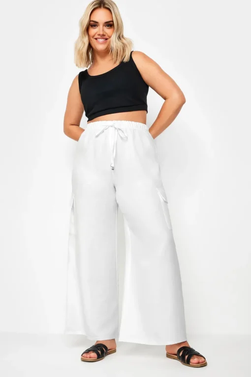 Linen Cargo Trousers