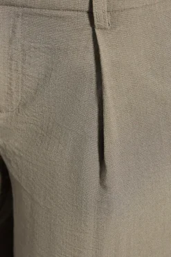 Linen Look Boxy Tailored Trouser