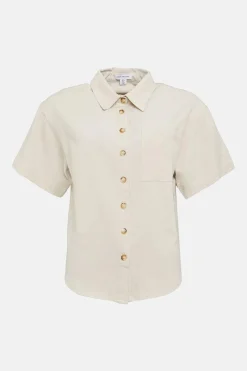 Linen Mix Short Sleeve Shirt