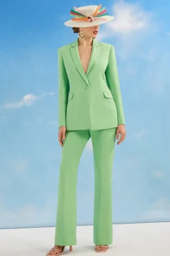 Lisa Tan Fitted Flare Trouser