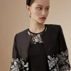 Lisa Tan Lace Hem Jacket