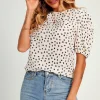 Little Flower Top/Blouse In White