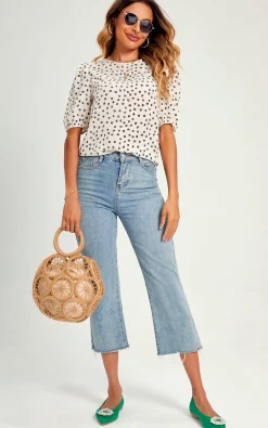 Little Flower Top/Blouse In White
