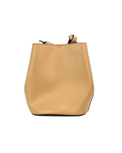 Lola Small Leather Shoulder Bag Sand