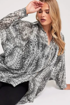 Longline Batwing Sleeve Shirt