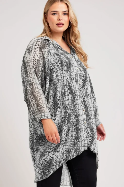 Longline Batwing Sleeve Shirt
