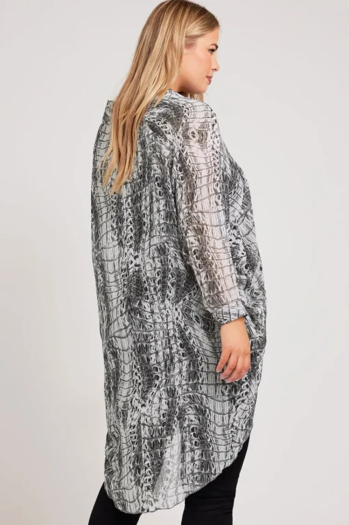 Longline Batwing Sleeve Shirt