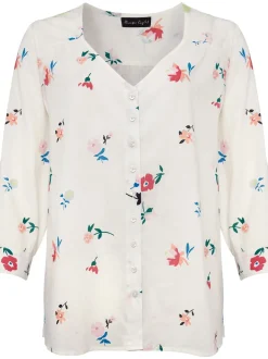 Luca Floral Cotton Blouse-Floral
