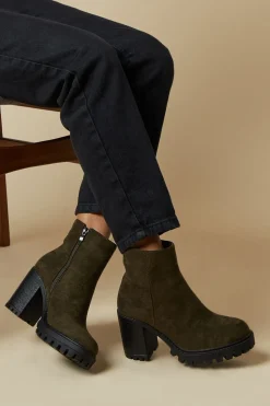 Marlowe Faux Suede Chunky Platform Ankle Boot