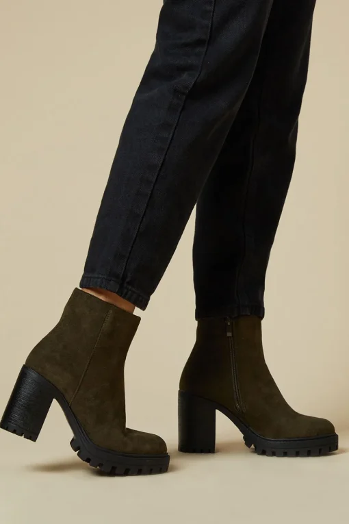 Marlowe Faux Suede Chunky Platform Ankle Boot