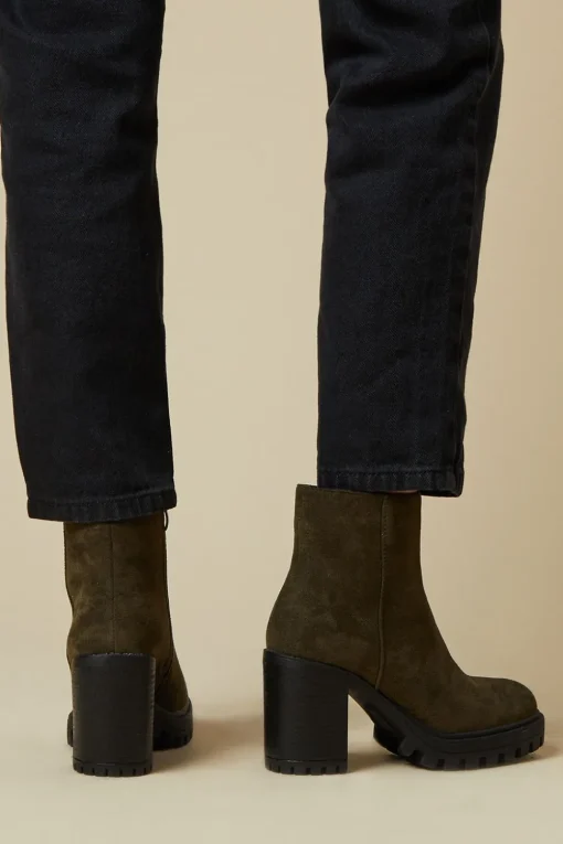 Marlowe Faux Suede Chunky Platform Ankle Boot
