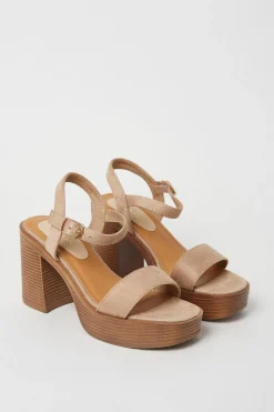 Martha Platform Stacked Heel Sandals