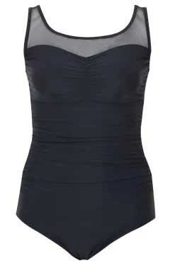 Mesh Panel Swimming Costume