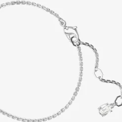 Mesmera Blue Mixed Cuts Rhodium Plated Bracelet 5668359