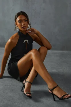 Metal Detail Barely There Heels