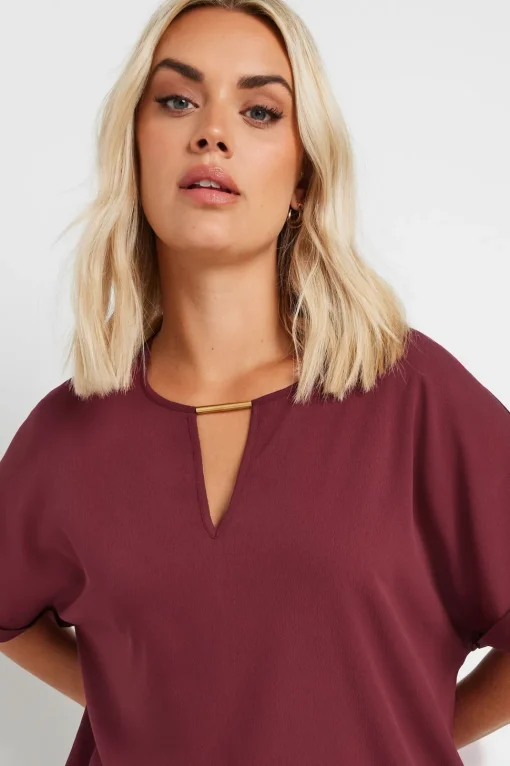 Metal Trim Blouse