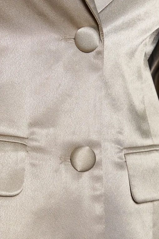 Metallic Double Breasted Blazer