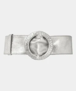 Metallic Soft Leather Retro Glam Waist Belt