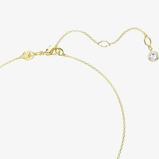 Meteora Gold Plated White Crystal Necklace 5683443
