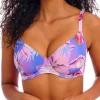 Miami Sunset Plunge Bikini Top