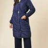 Midi Luxe Padded Belted Coat