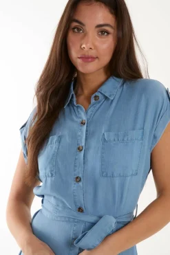 Midi Tencel Shirt Dress