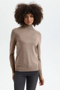 Mila Rollneck Pullover-Plain