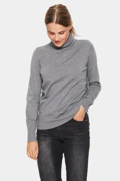 Mila Rollneck Pullover-Plain