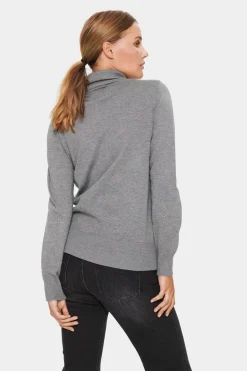 Mila Rollneck Pullover-Plain