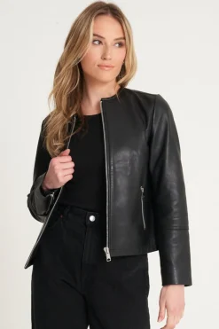 Minimal Leather Jacket