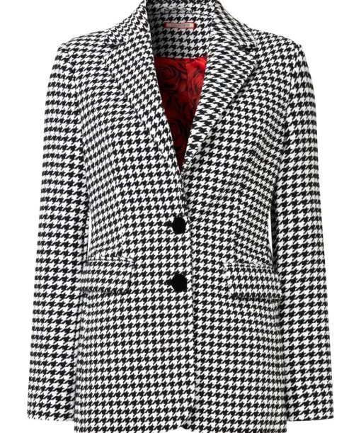 Monochrome Dogtooth Co-Ord Jacket