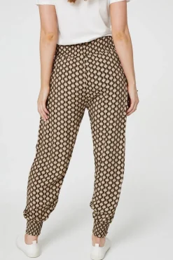 Mosaic Print High Waist Harem Trousers