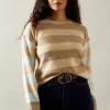 Multi Stripe Crew Neck Jumper