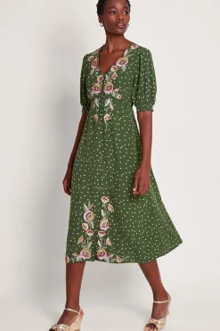Myla Embroidered Tea Dress