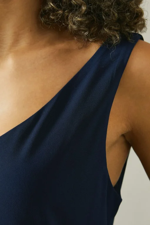 Navy Jersey V Neck Cami